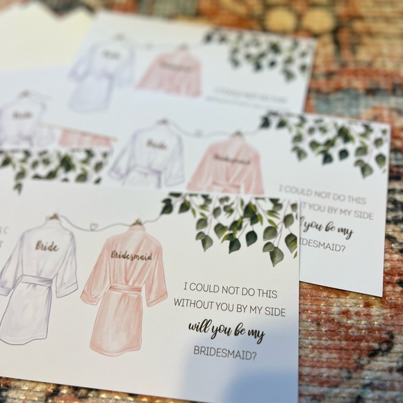 Set of 5 bridesmaids proposal letters (includes a maid of honor letter) - Picture 2 of 3